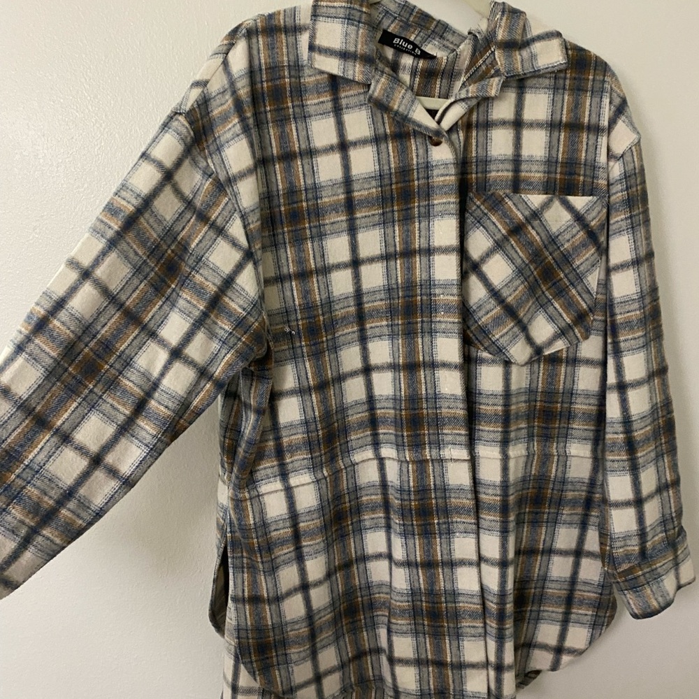 Oversized shacket